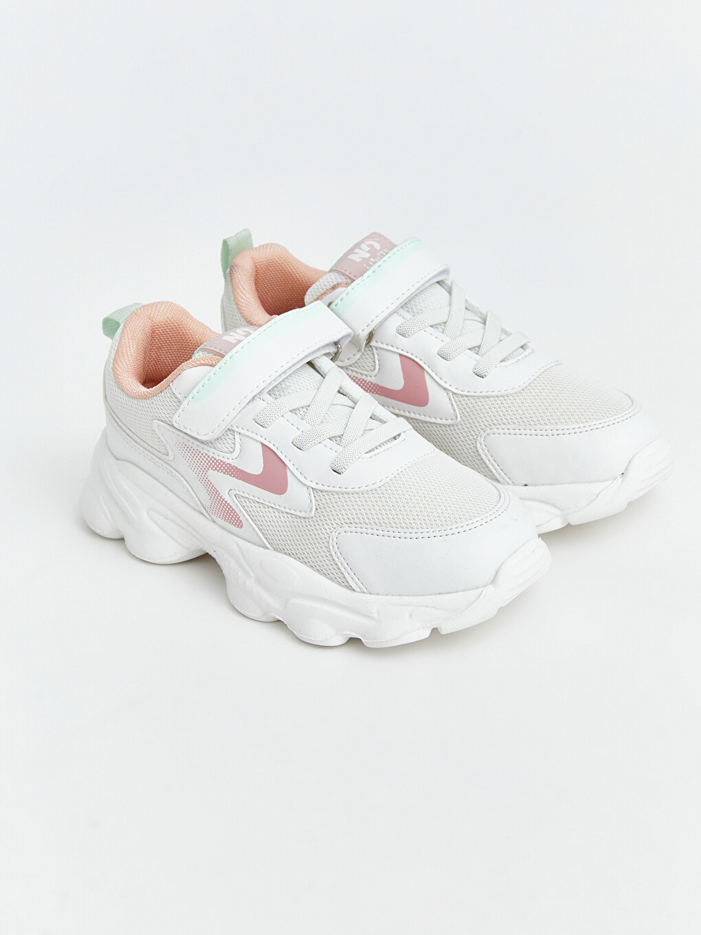 Beyaz Fileli Kız Çocuk Sneaker