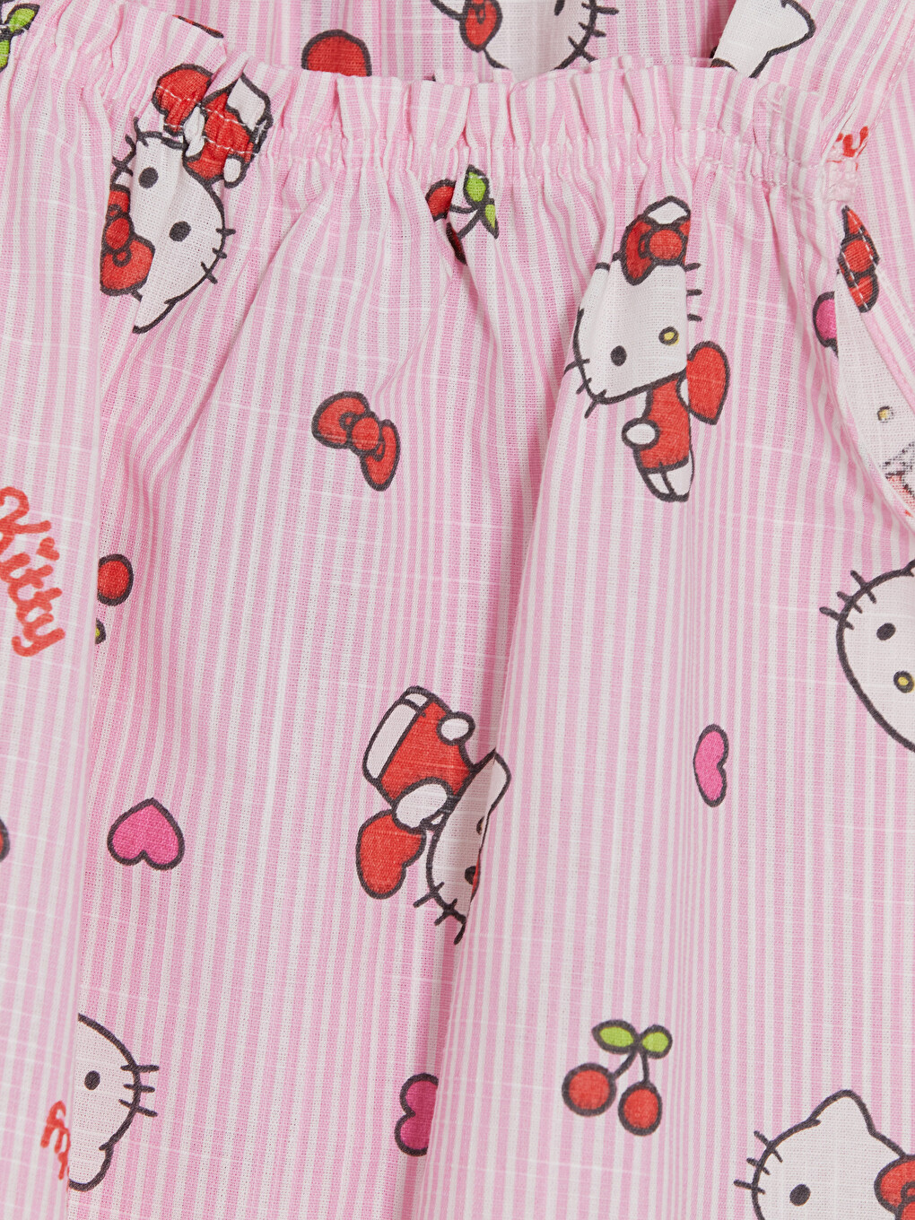 Pembe Hello Kitty Baskılı Kız Çocuk Pijama Takımı-2
