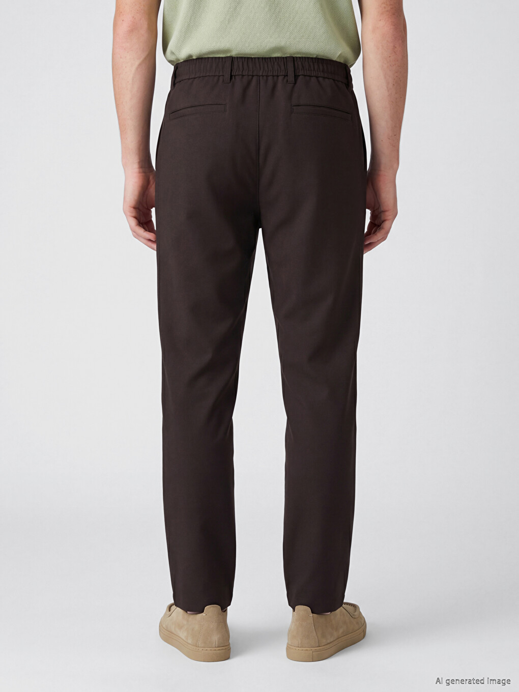 Kahverengi Regular Fit Erkek Pantolon-3