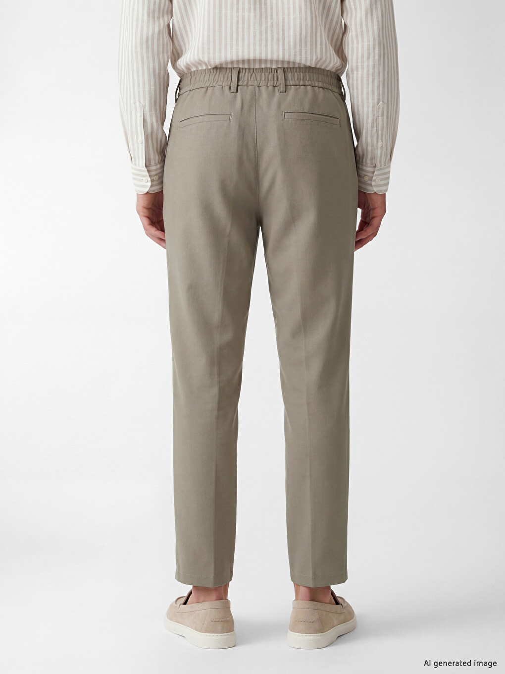 Bej Regular Fit Erkek Pantolon-3