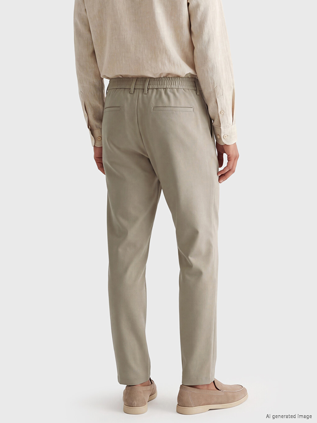 Bej Regular Fit Erkek Pantolon-2