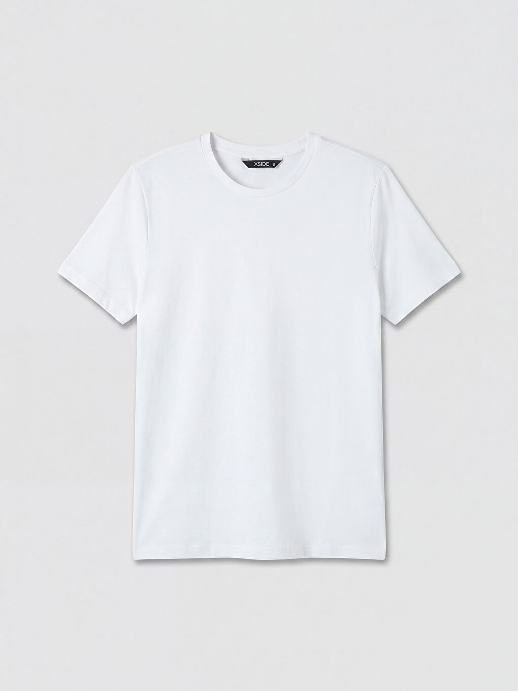 Beyaz Slim Fit Basic Esnek Erkek Tişört-4