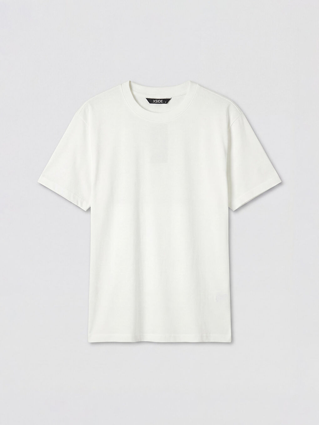 Beyaz Loose Fit %100 Pamuk Basic Tişört-4