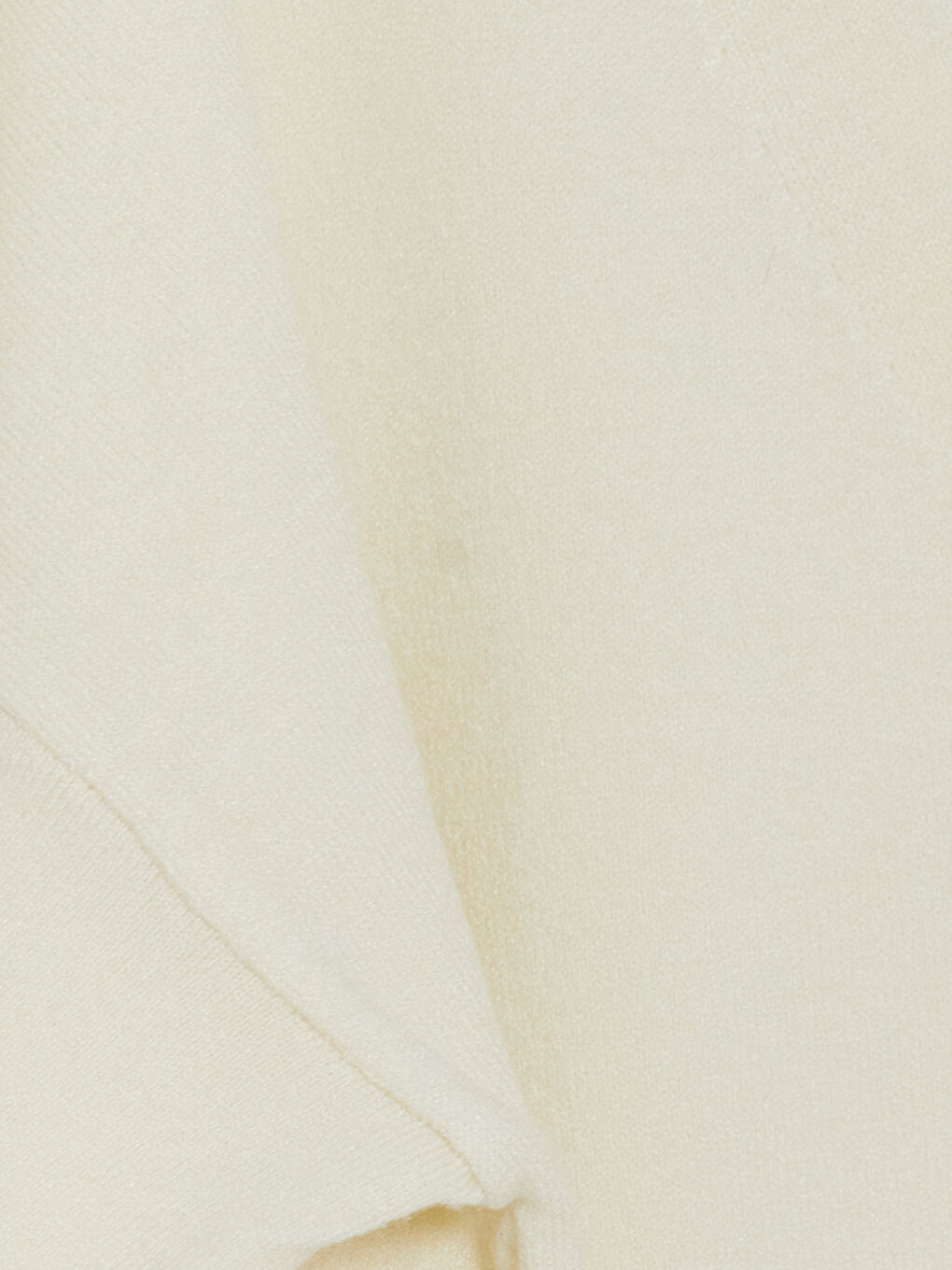 Ekru V Yaka Kız Çocuk Triko Hırka-2