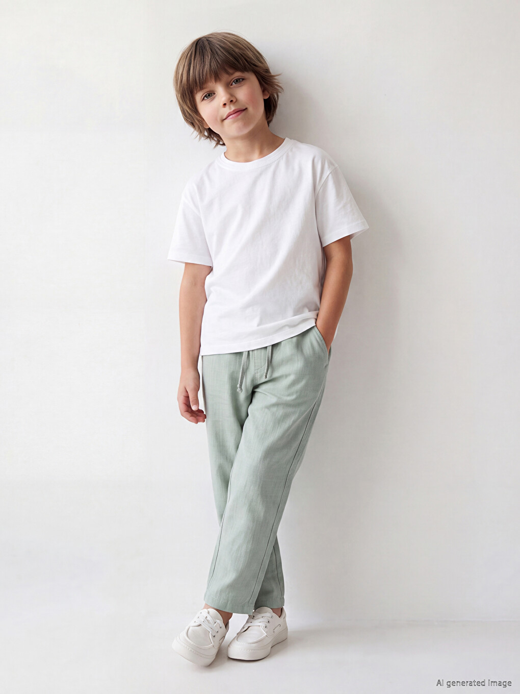 Haki Regular Fit Erkek Çocuk Pantolon