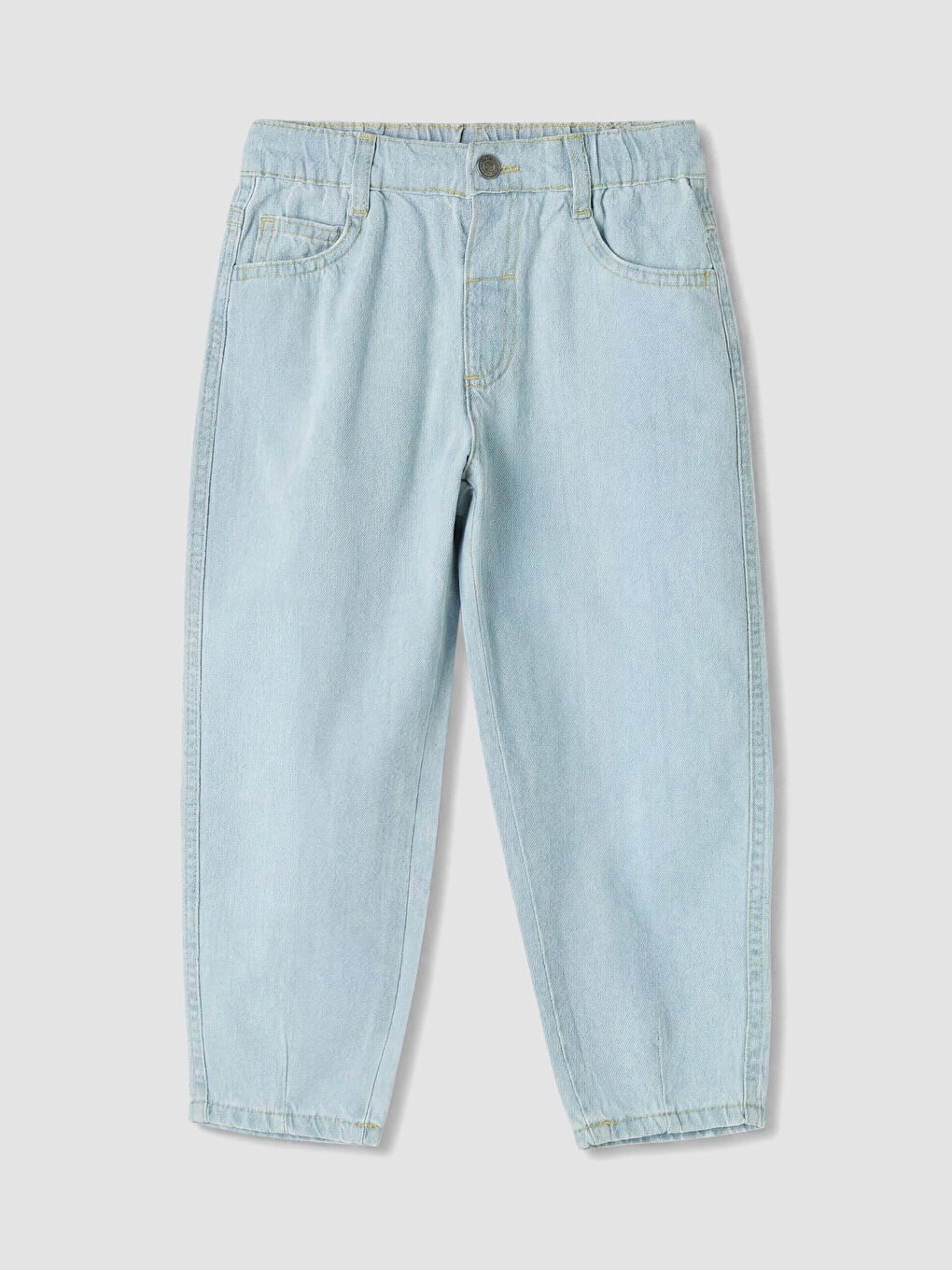 İndigo Baggy Fit Beli Lastikli Erkek Çocuk Jean Pantolon