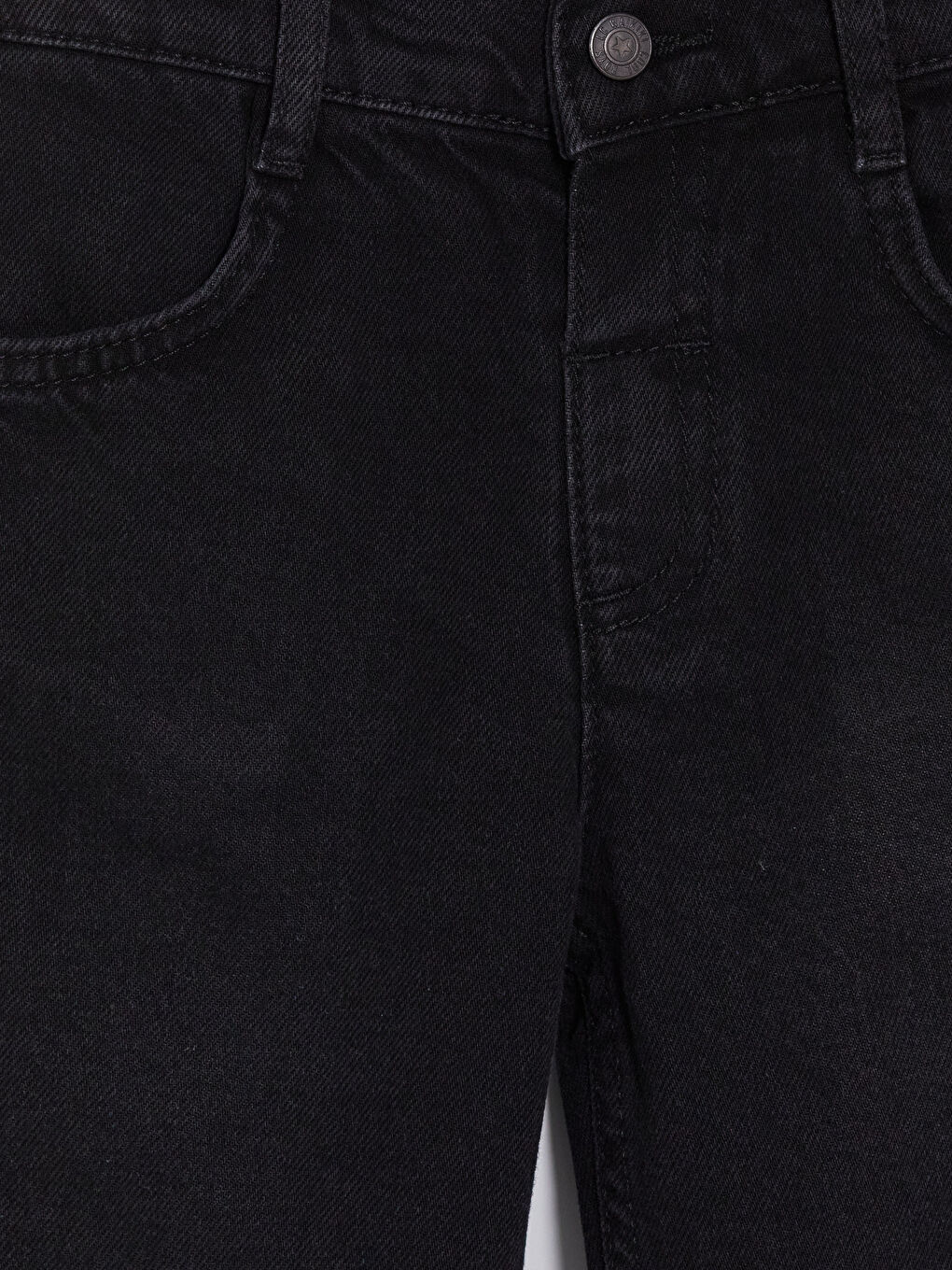 Siyah Regular Fit Erkek Çocuk Jean Pantolon-2
