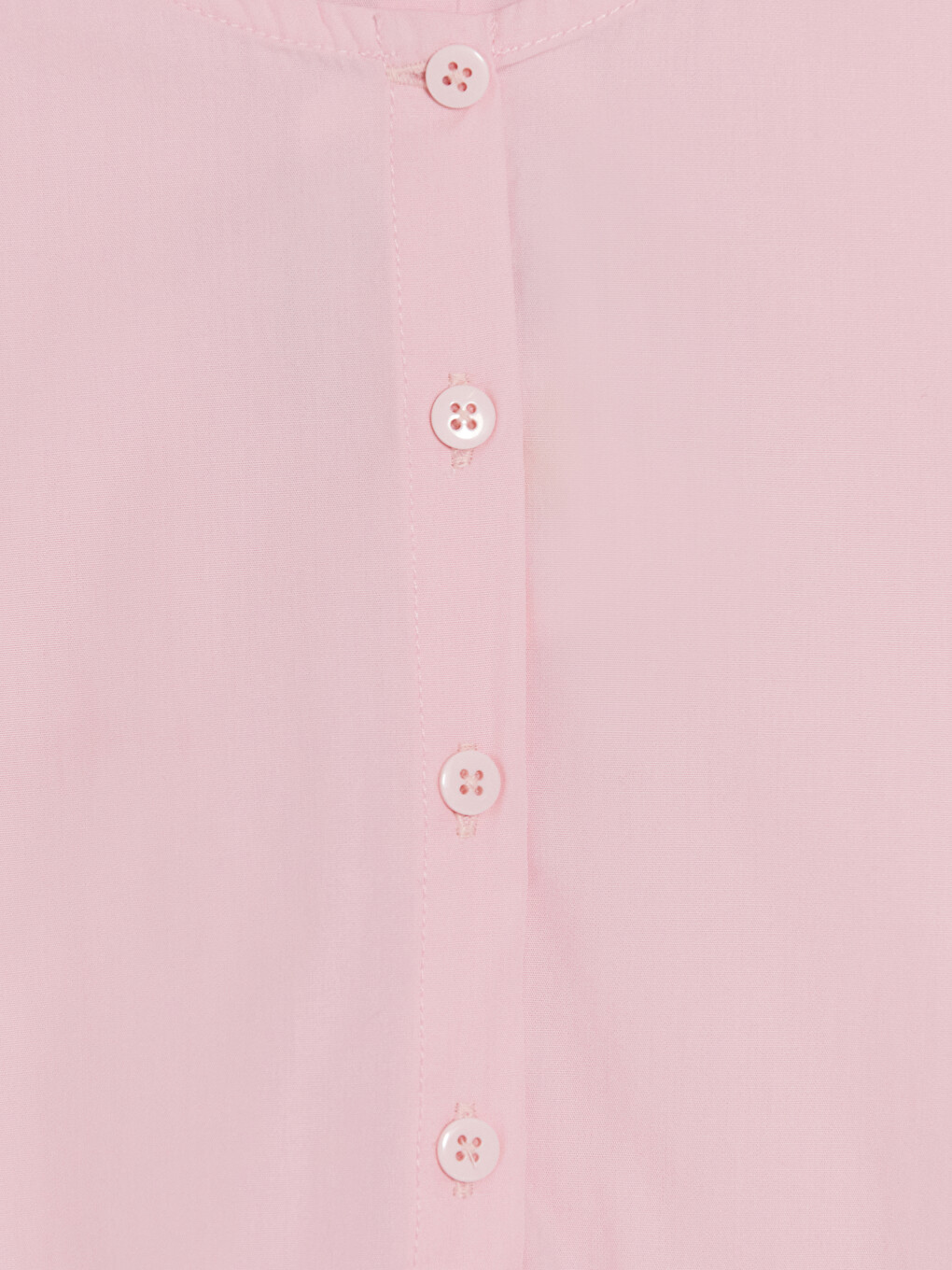 Pembe Fırfırlı Kız Çocuk Gömlek-2