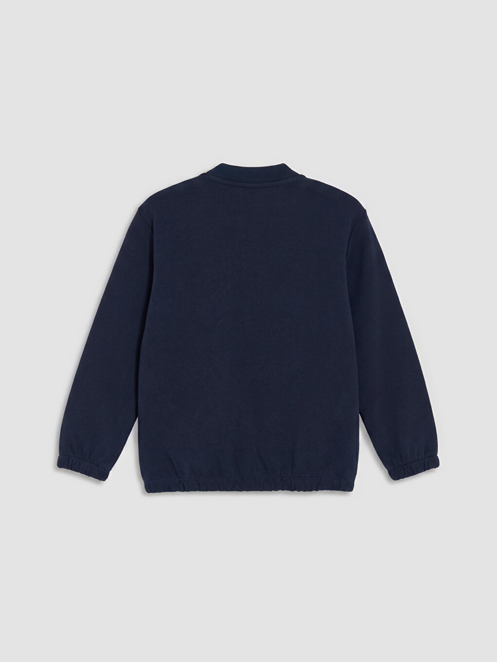 Lacivert Erkek Çocuk Fermuarlı Sweatshirt-1