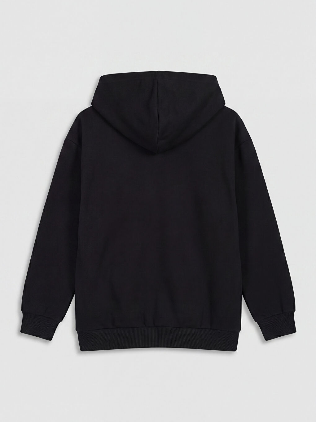 Siyah Kapüşonlu Beşiktaş Baskılı Erkek Çocuk Sweatshirt-1