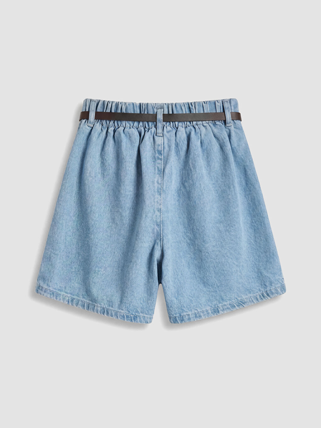 Mavi Pileli Kız Çocuk Jean Şort Etek-3
