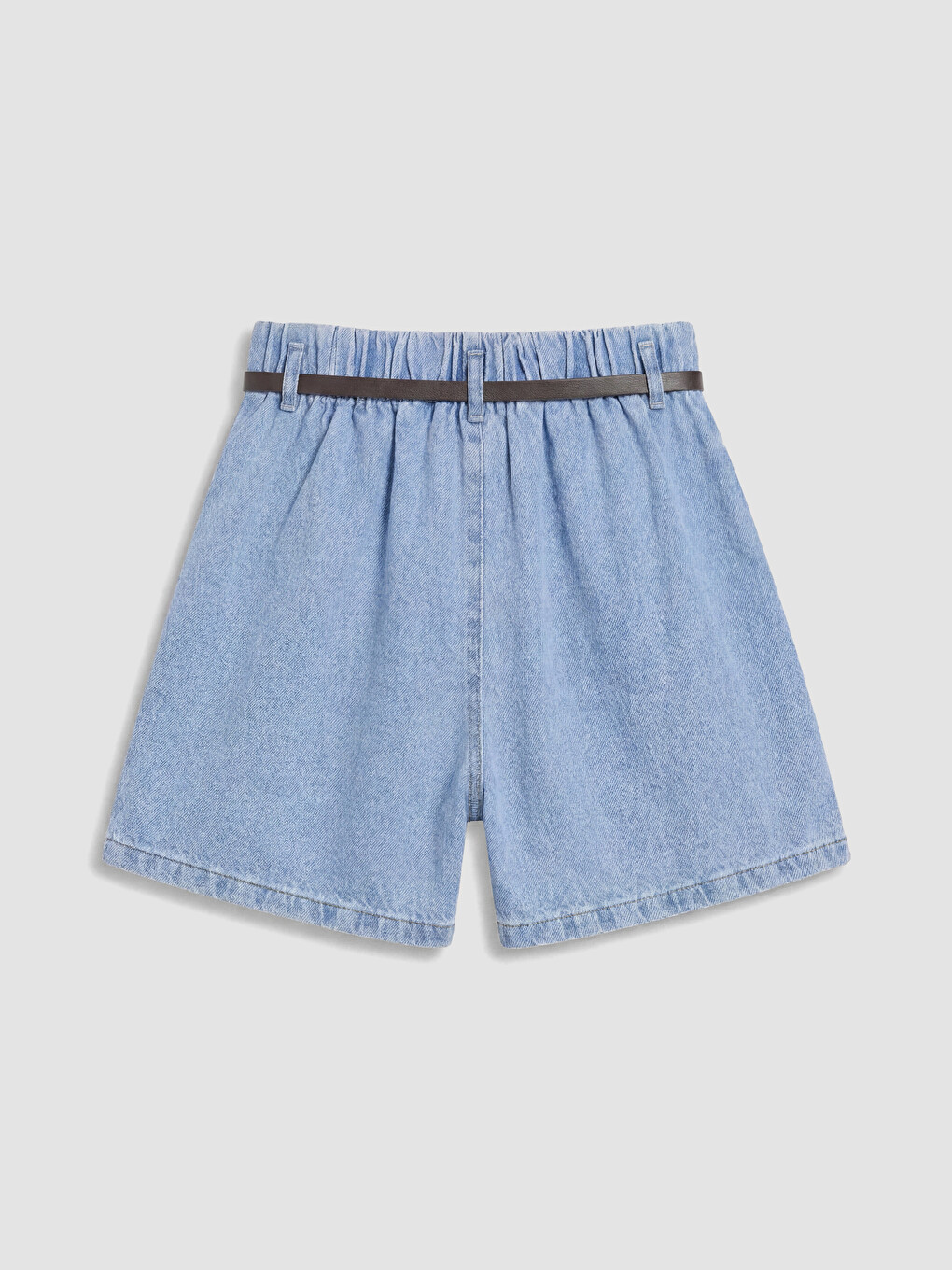 Mavi Pileli Kız Çocuk Jean Şort Etek-3