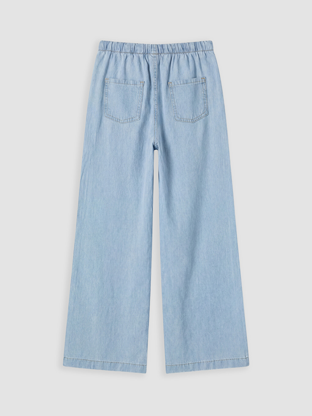 Mavi Wideleg Kız Çocuk Jean Pantolon-2
