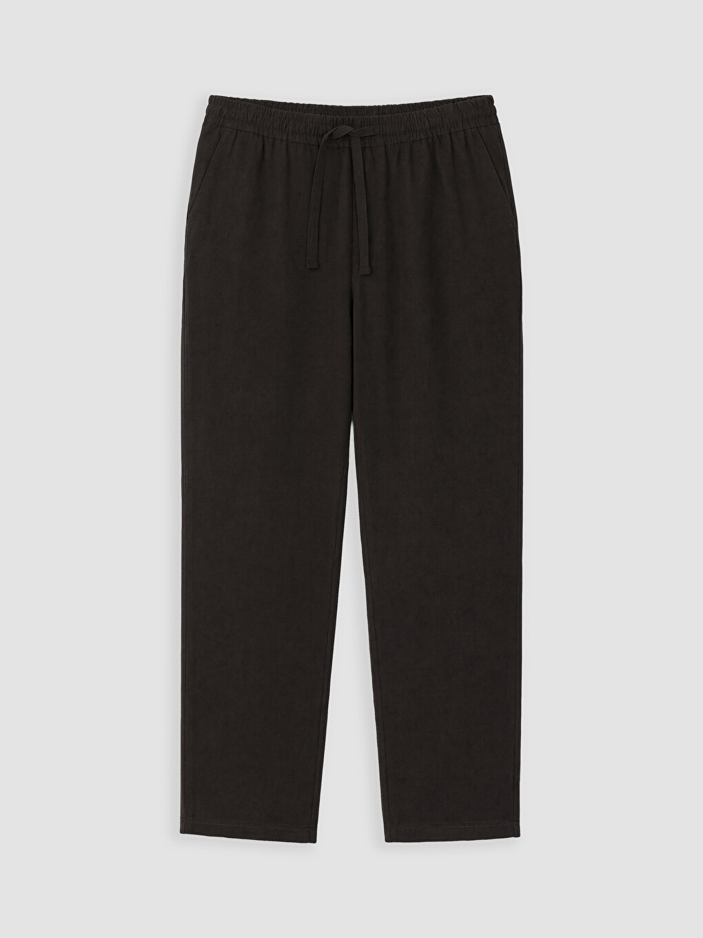 Kahverengi Regular Fit Keten Görünümlü Erkek Pantolon-4