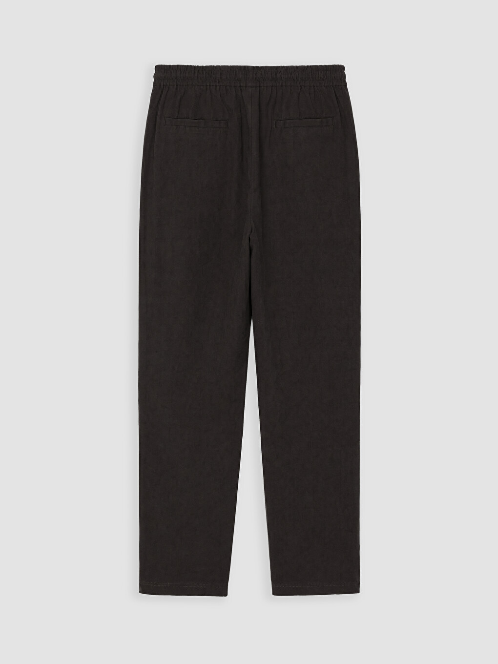 Kahverengi Regular Fit Keten Görünümlü Erkek Pantolon-6