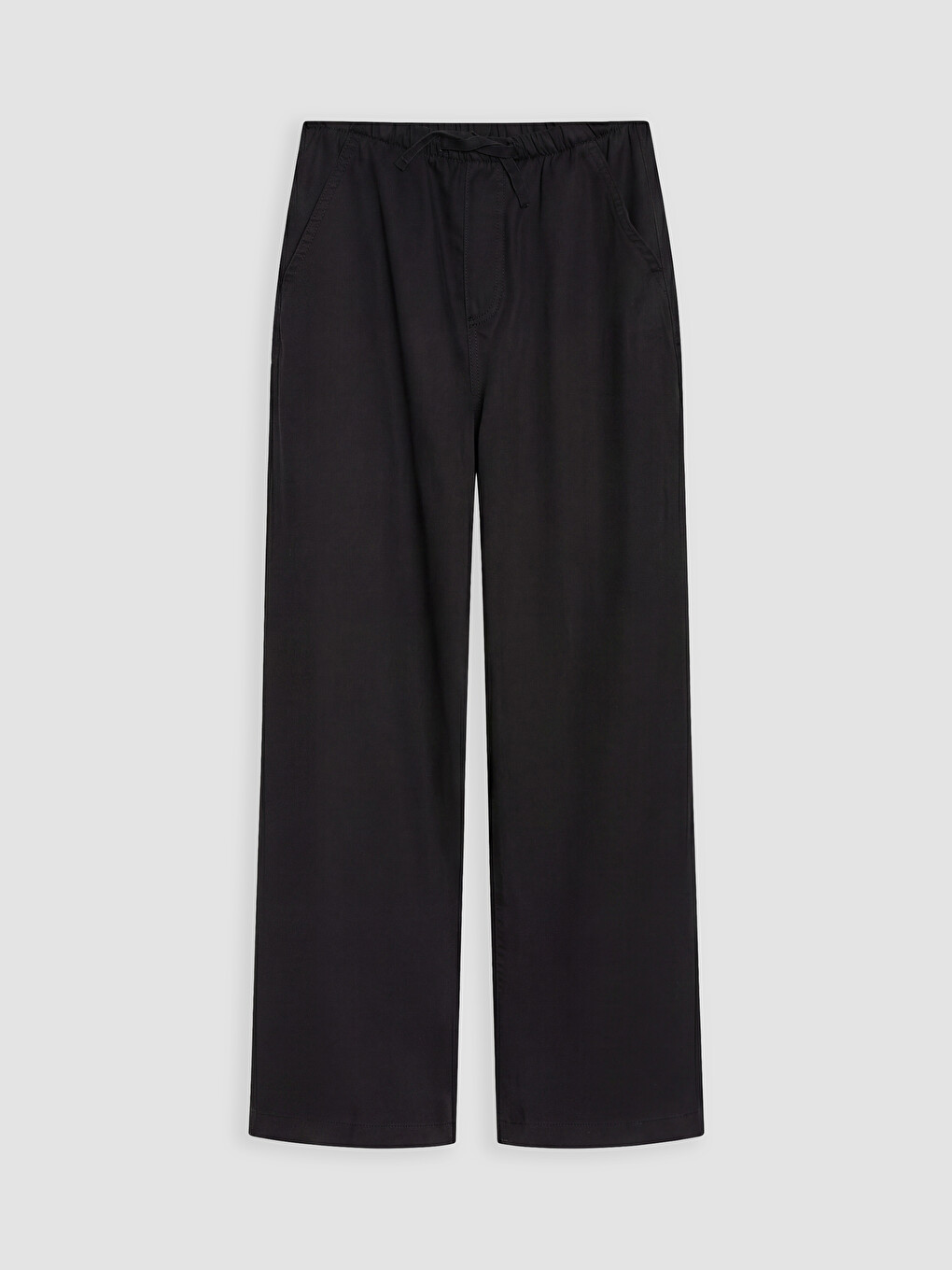 Siyah Wideleg Kız Çocuk Jean Pantolon