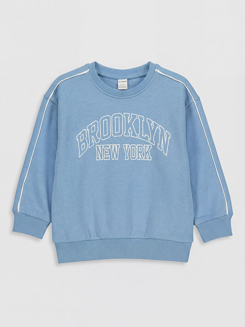 Mavi Brooklyn Baskılı Erkek Çocuk Eşofman Takımı-1