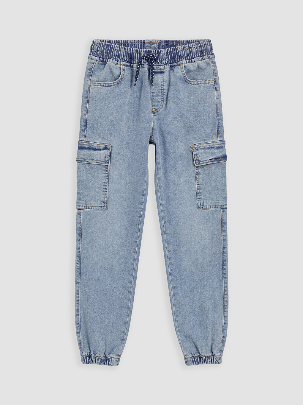 İndigo Erkek Çocuk Kargo Jean Pantolon