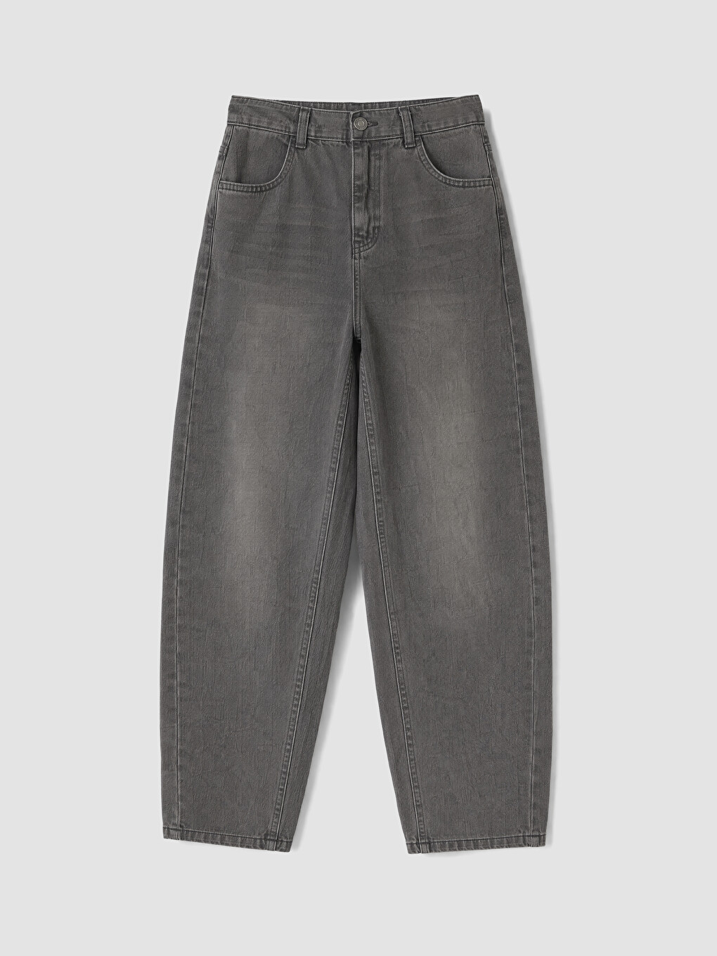 Antrasit Baggy Fit Erkek Çocuk Jean Pantolon