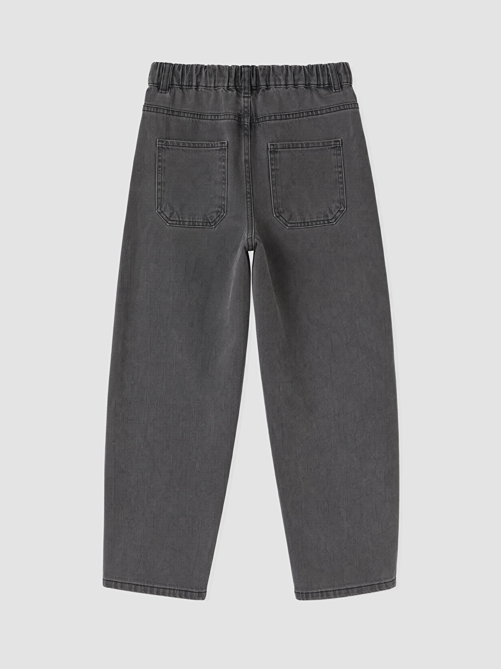 Antrasit Baggy Fit Erkek Çocuk Jean Pantolon-1