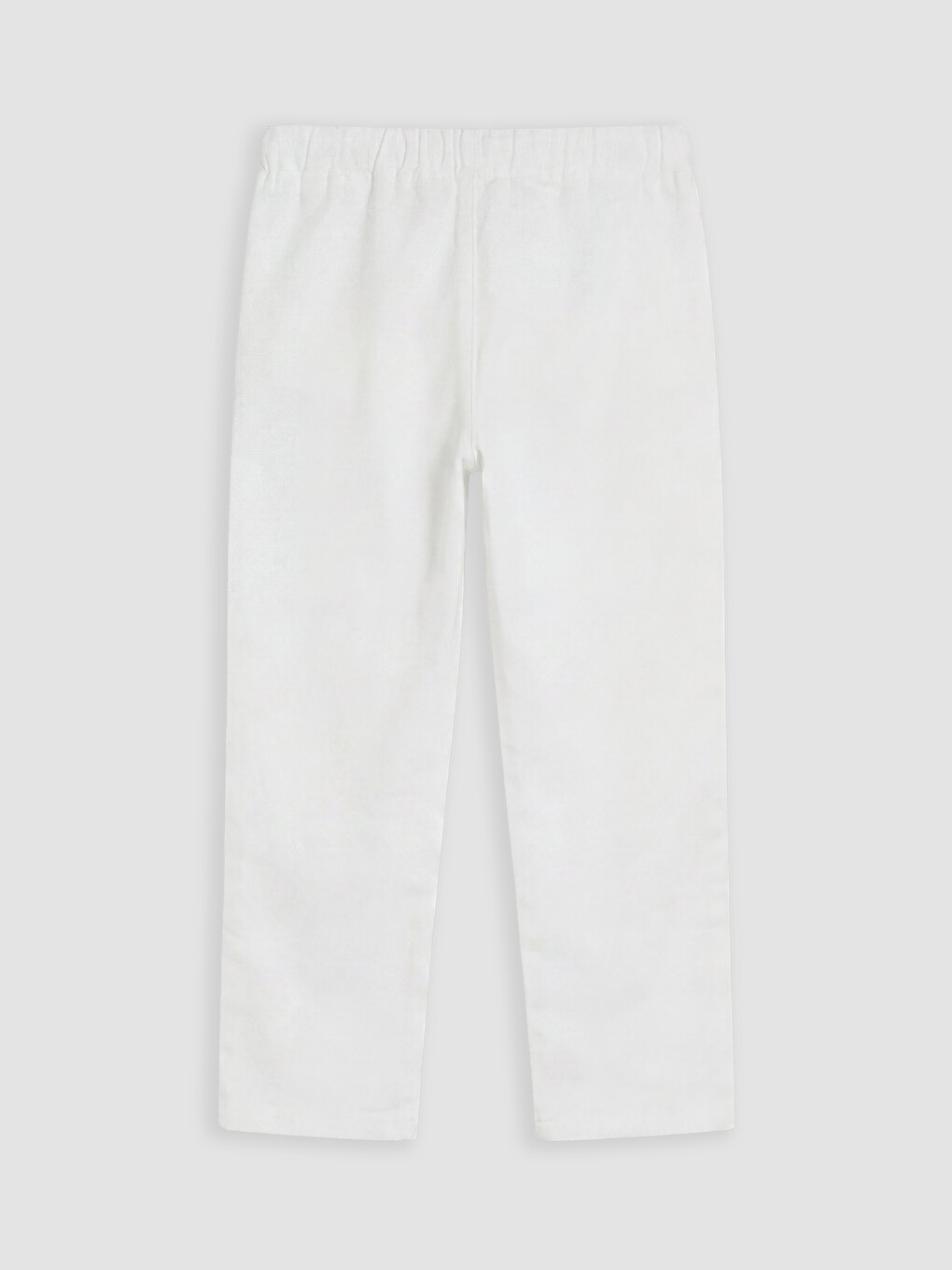 Beyaz Erkek Çocuk Gabardin Pantolon-1