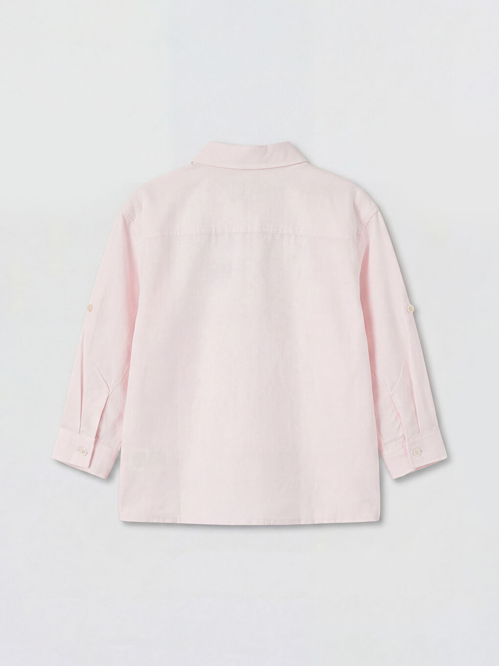 Pembe Uzun Kollu Erkek Çocuk Gömlek-1