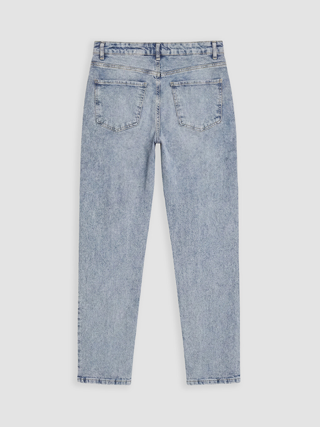 İndigo Mom Fit Kadın Jean Pantolon-1