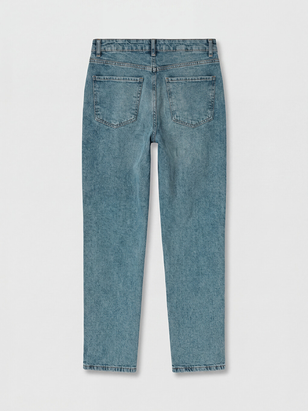 İndigo Mom Fit Kadın Jean Pantolon-1