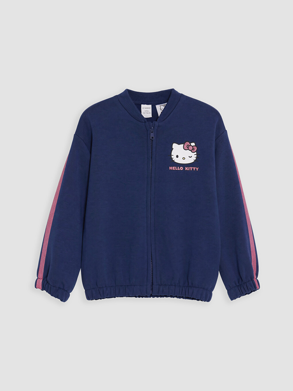 İndigo Hello Kitty Baskılı Kız Çocuk Soft Touch Fermuarlı Sweatshirt