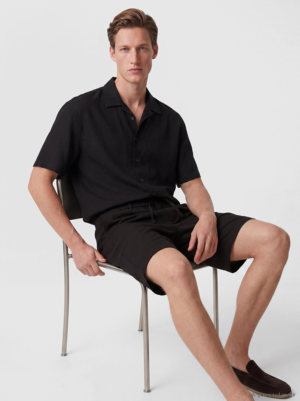 Regular Fit Dobby Men's Shirt-1