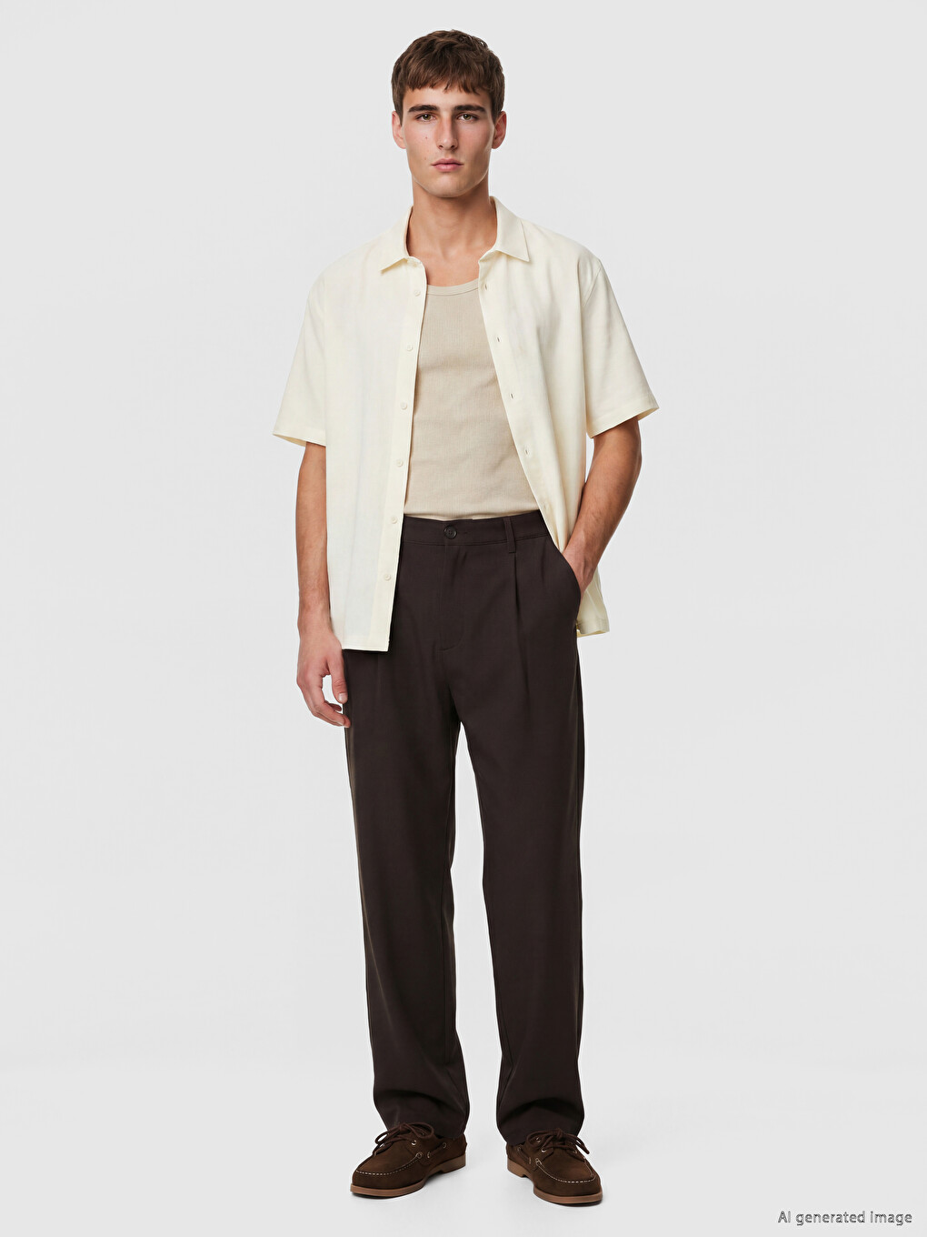 Regular Fit Dobby Men's Shirt-1