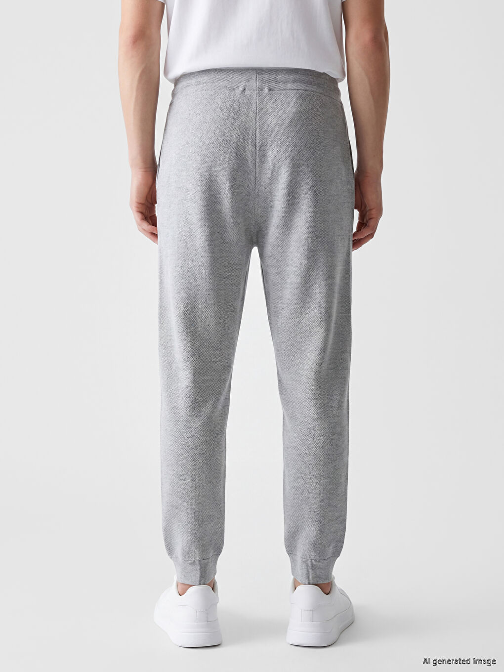 Gri Regular Fit Erkek Jogger Eşofman Altı-3
