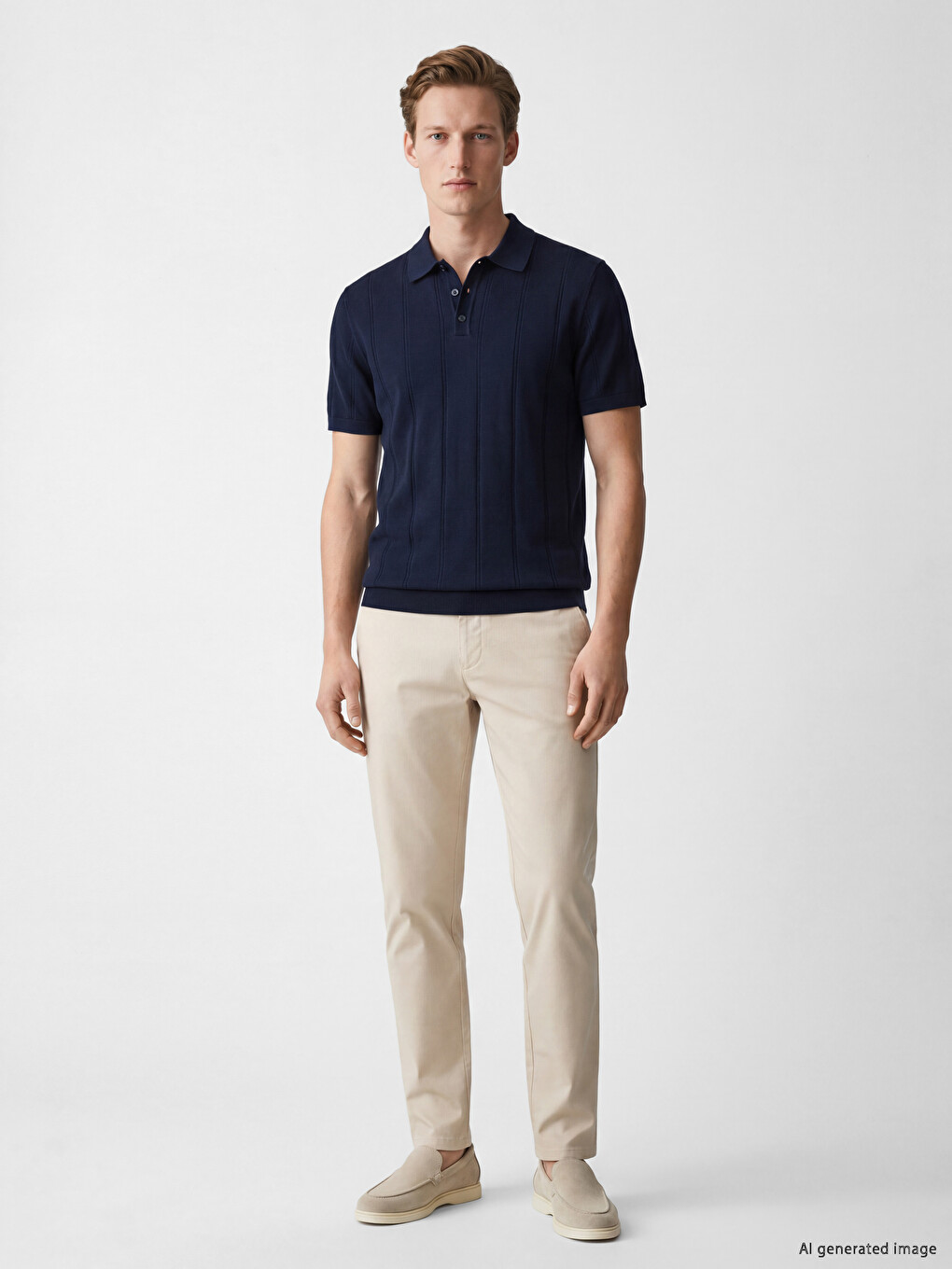 Polo Collar Men's Knitwear Sweater-1