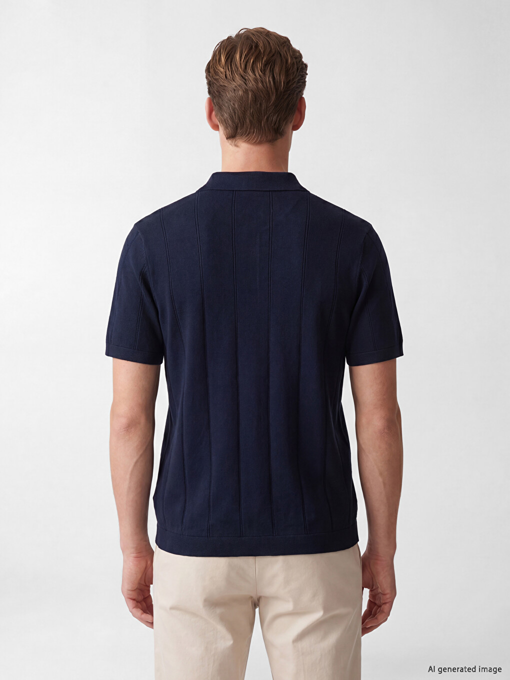Polo Collar Men's Knitwear Sweater-3