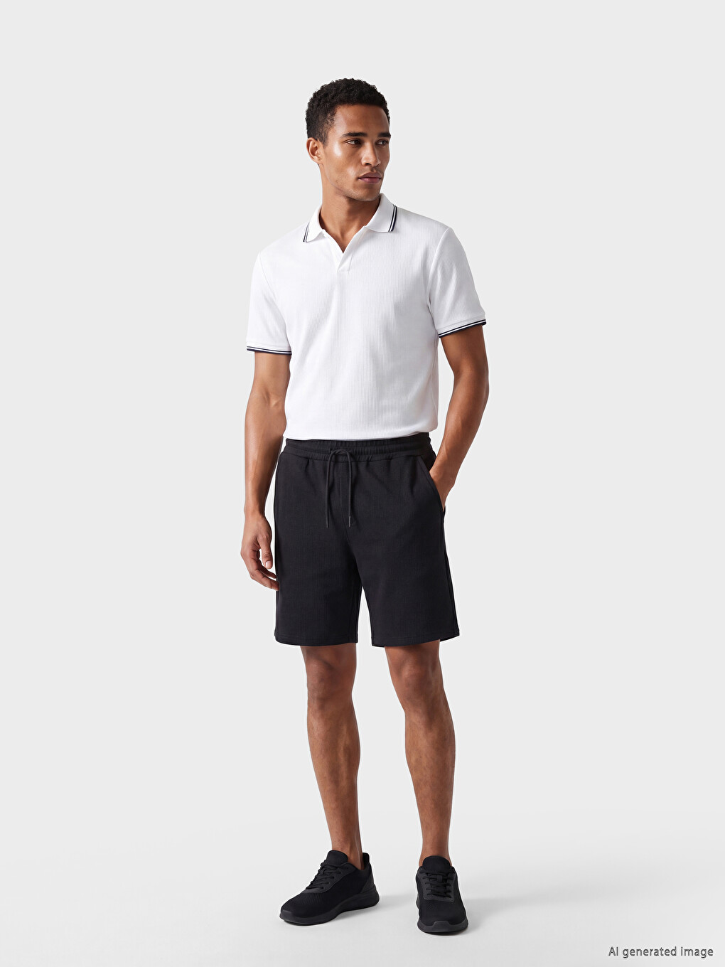 Lacivert Regular Fit Soft Touch Erkek Şort