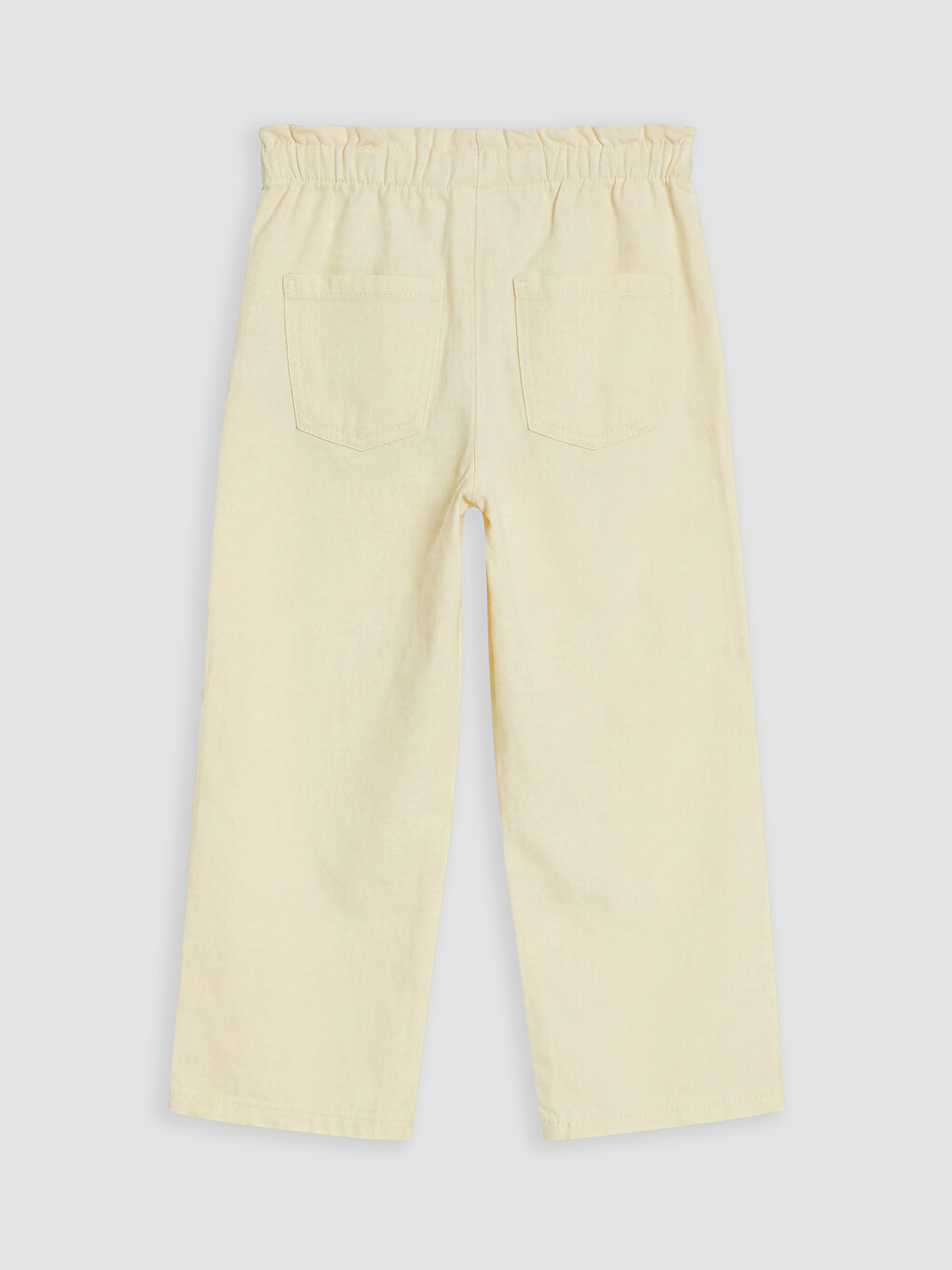 Sarı Kız Çocuk Gabardin Pantolon-2