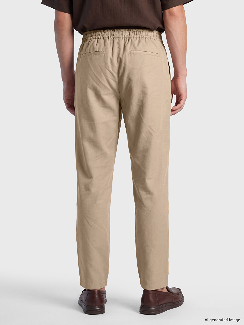 Bej Regular Fit Erkek Pantolon-3