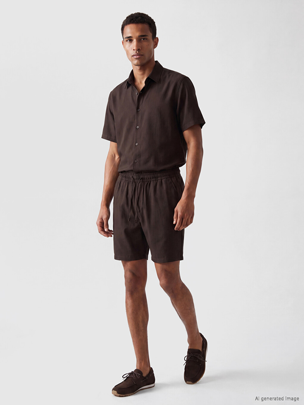 Kahverengi Regular Fit Erkek Pantolon-1