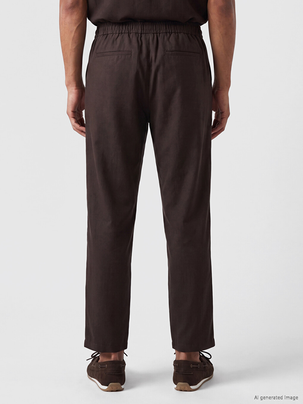 Kahverengi Regular Fit Erkek Pantolon-3