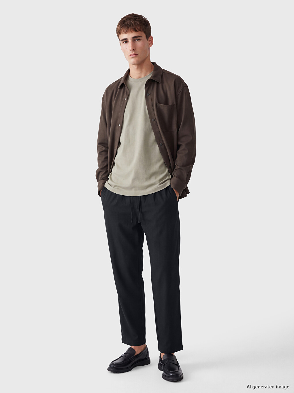 Siyah Regular Fit Erkek Pantolon