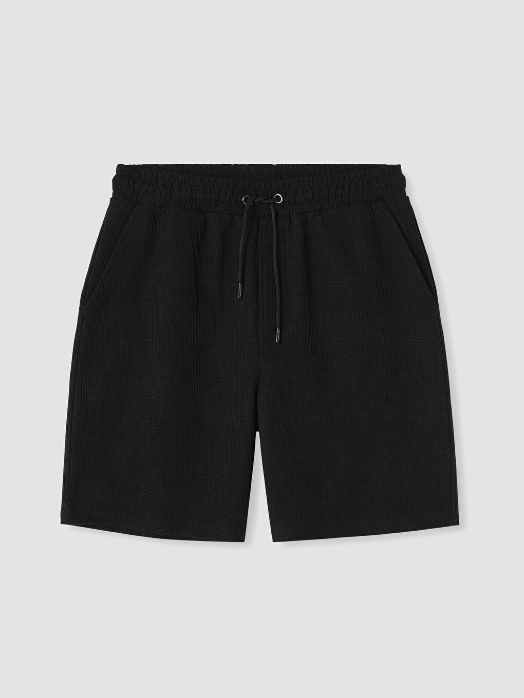 Siyah Regular Fit Erkek Şort