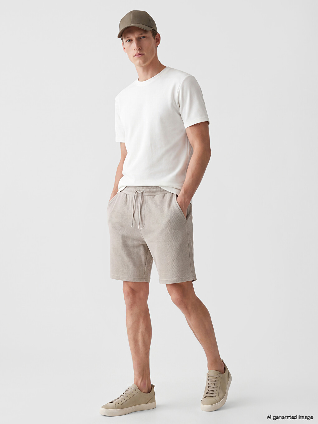 Gri Regular Fit Erkek Şort-1