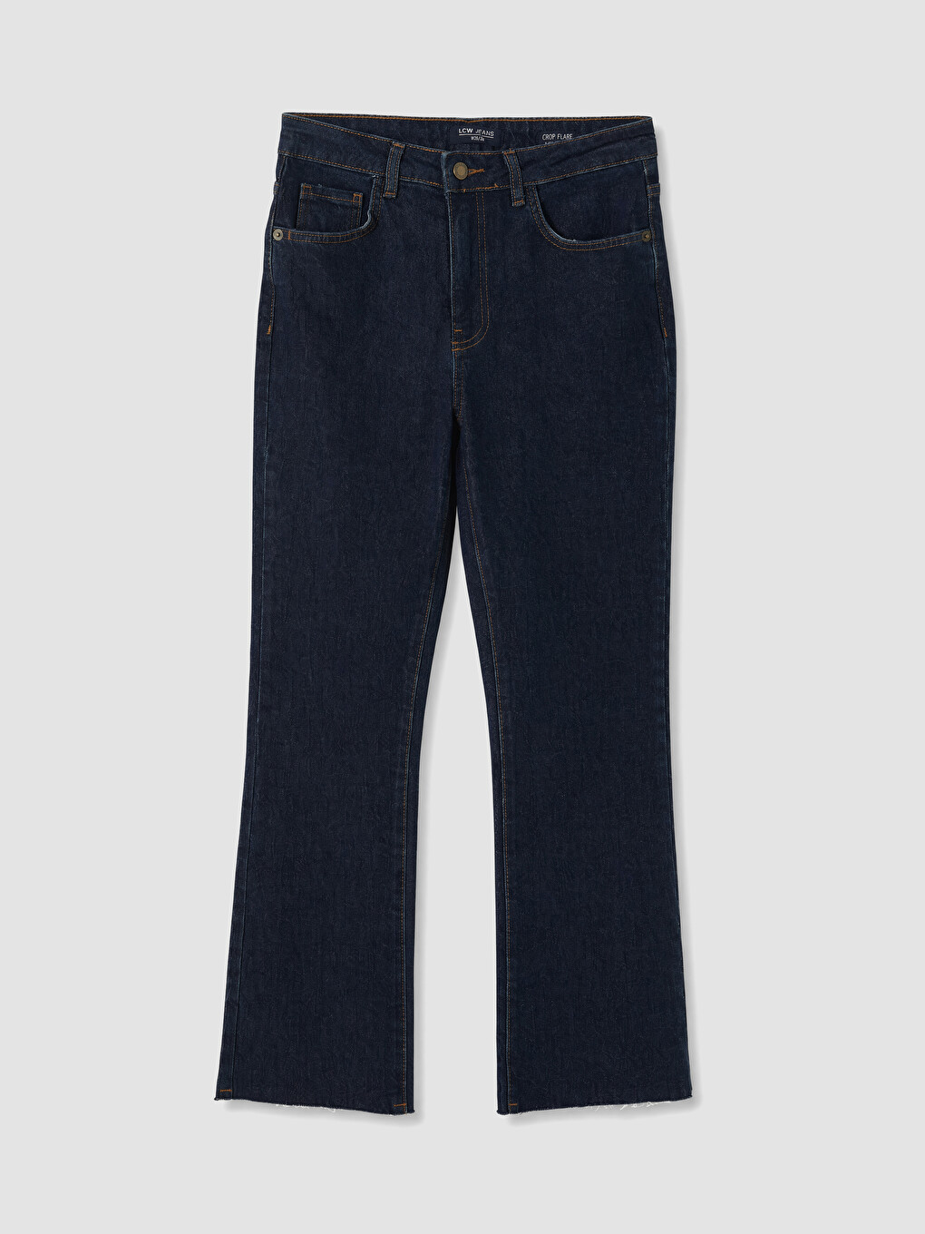 İndigo Crop Flare Kadın Jean Pantolon