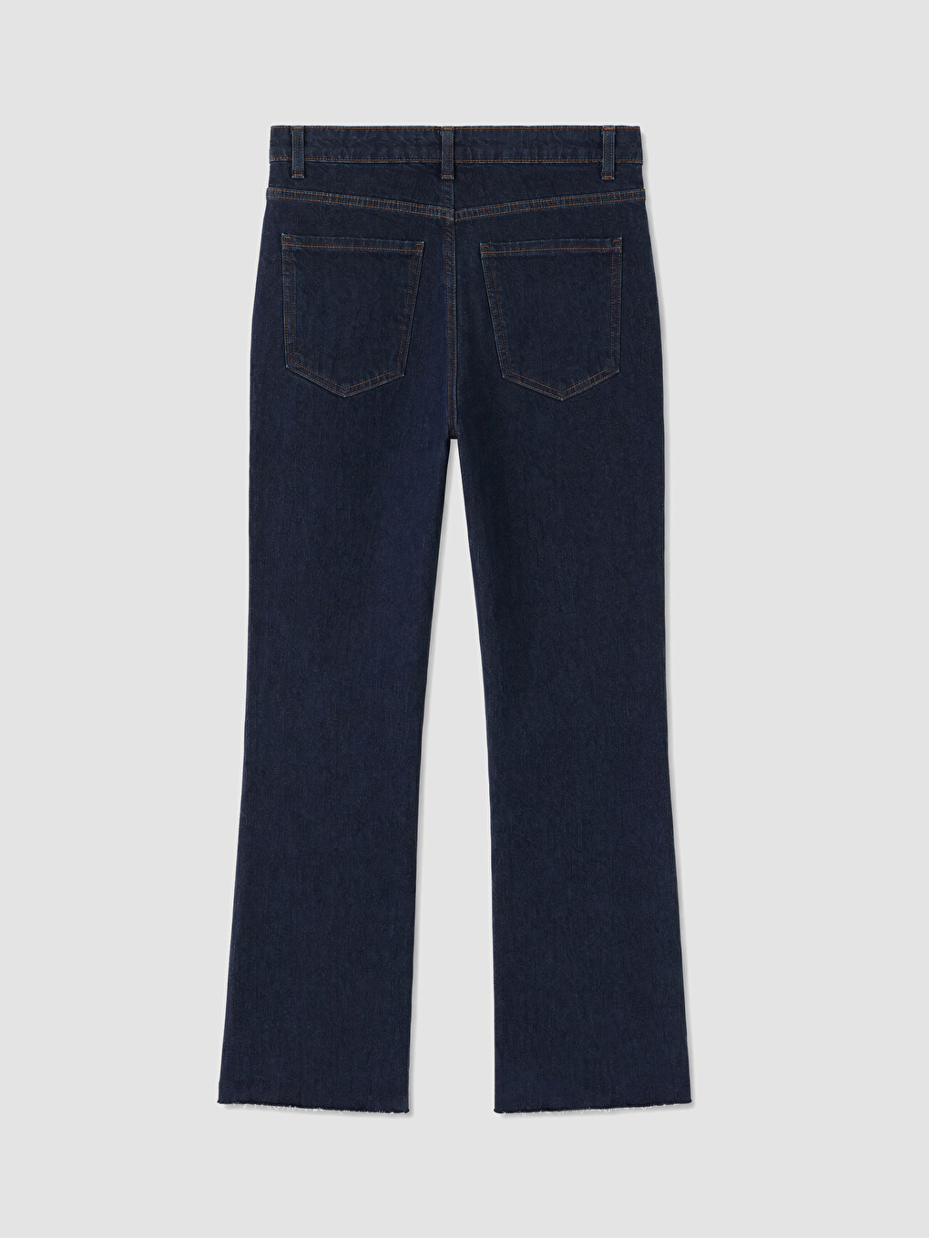 İndigo Crop Flare Kadın Jean Pantolon-2