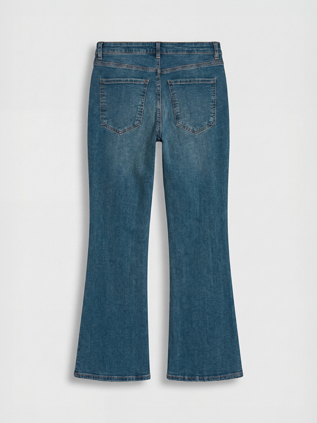 İndigo Flare Kadın Jean Pantolon-1