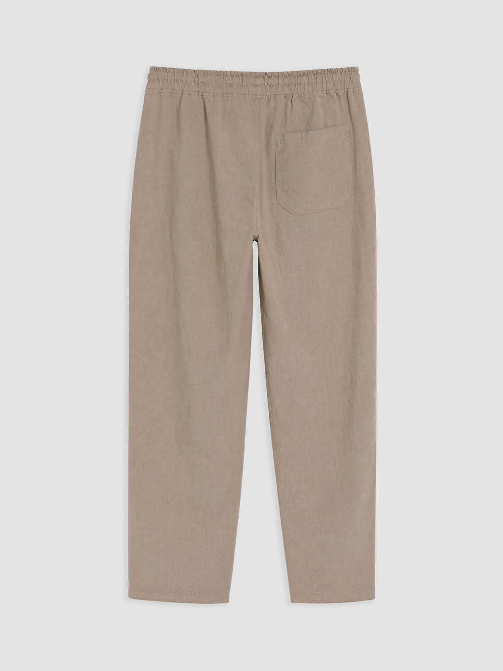 Kahverengi Regular Fit Beli Lastikli Erkek Pantolon-1
