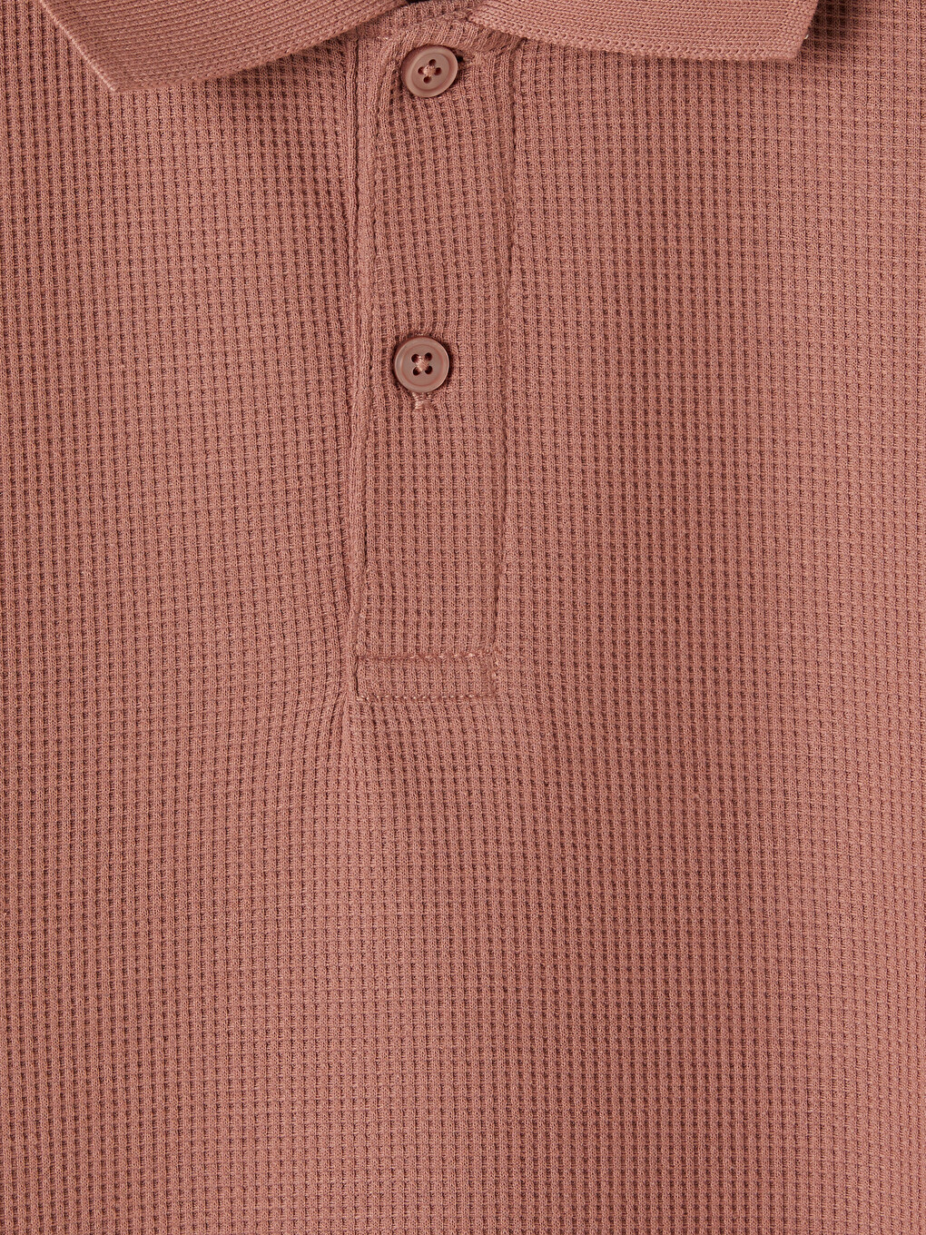 Pembe Polo Yaka Pike Erkek Tişört-1