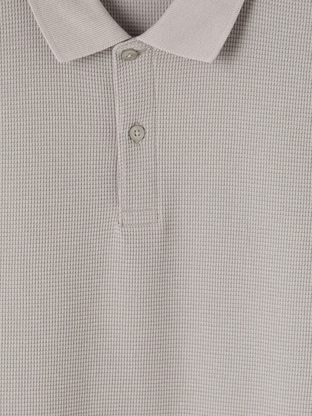 Gri Polo Yaka Pike Erkek Tişört-1