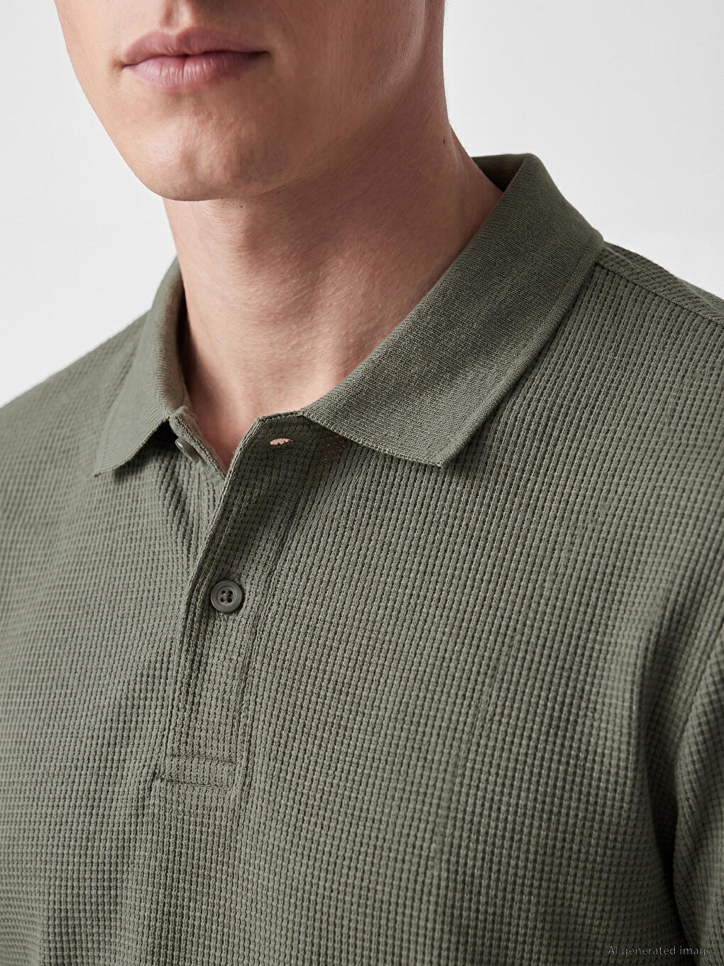 Polo Collar Pique Men's T-Shirt-2