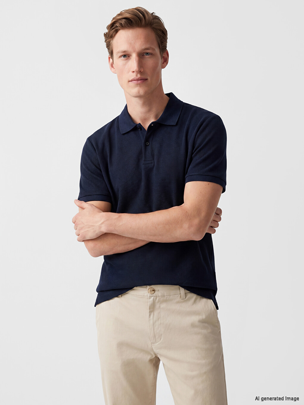 Polo Collar Pique Men's T-Shirt